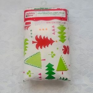 Holiday Time Christmas Vinyl Tablecloth